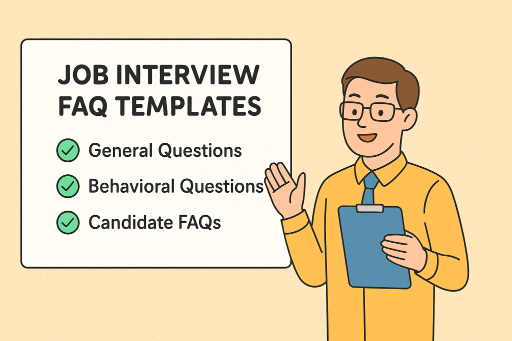 job interview faq templates