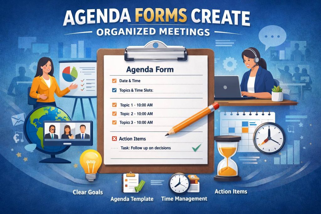 agenda forms create