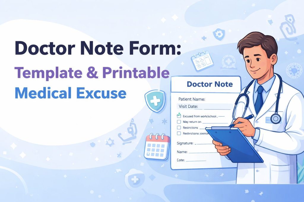 Doctor Note Form