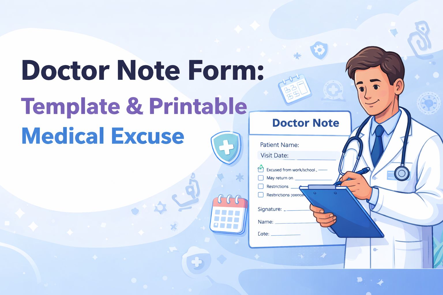 Doctor Note Form