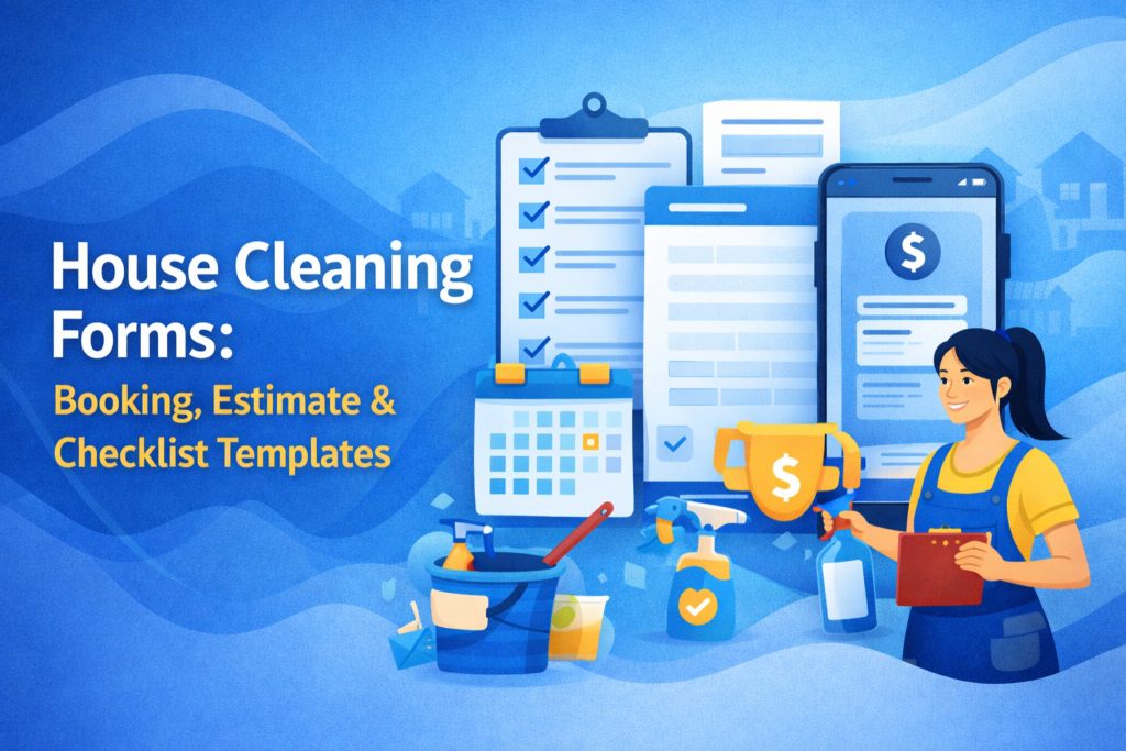 house cleaning forms