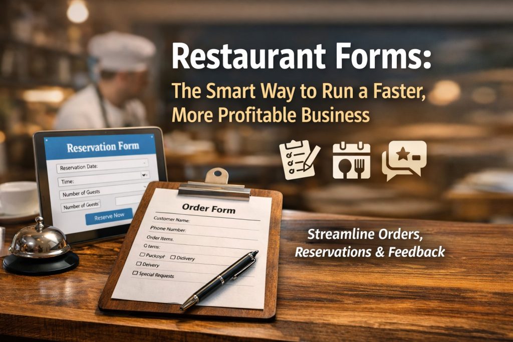 restaurant forms