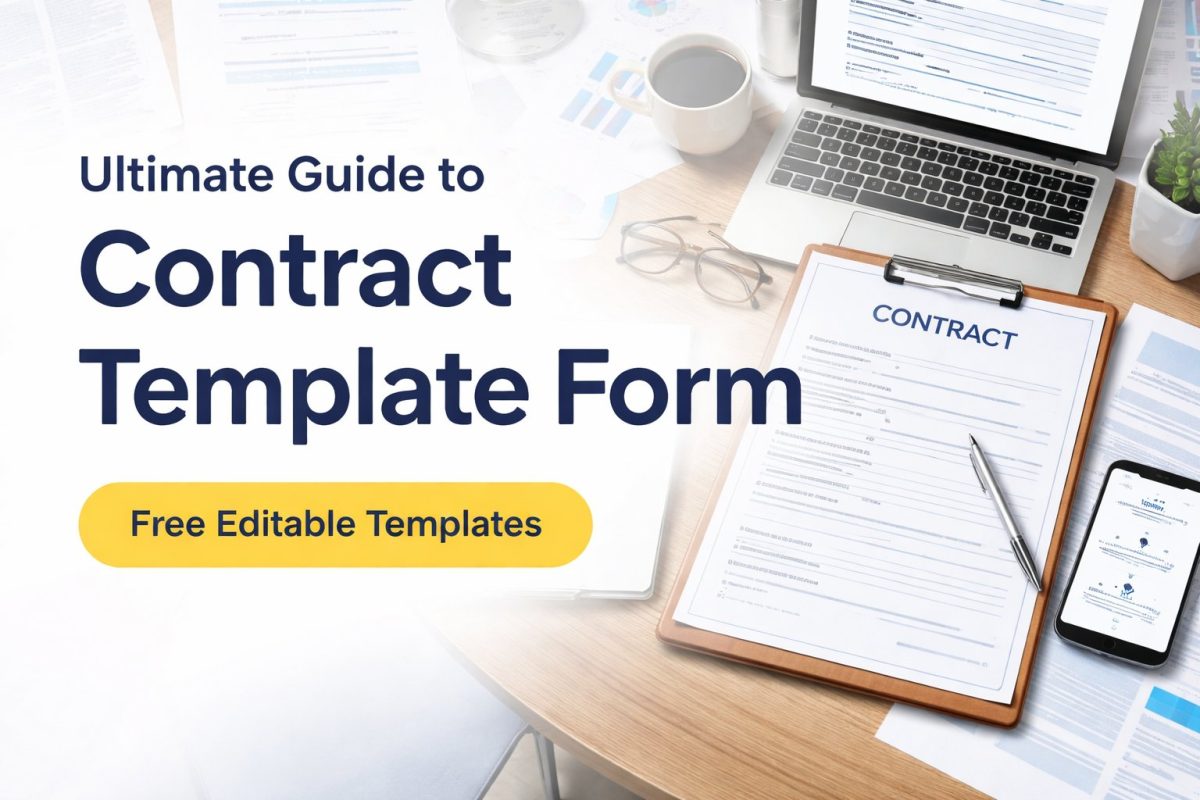Contract Template Form | Free Editable Business Templates