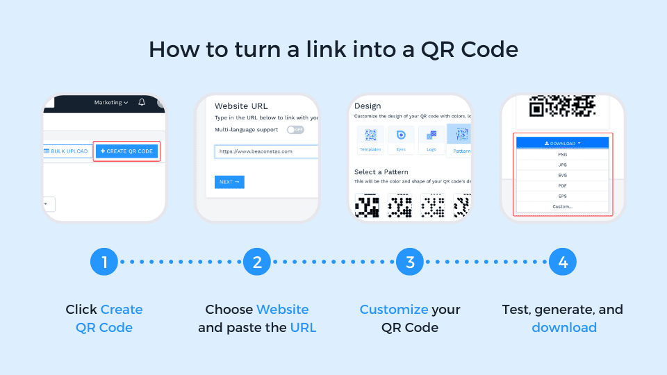 Create Free QR Codes For URL