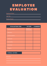 Employee Evaluation Form