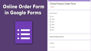 Order Form Template