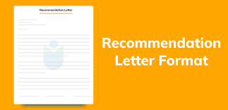 Recommendation Letter Format